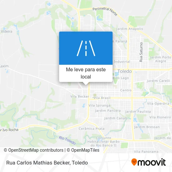 Rua Carlos Mathias Becker mapa