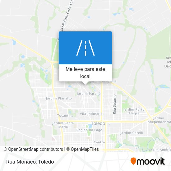 Rua Mônaco mapa