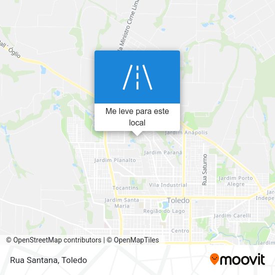 Rua Santana mapa