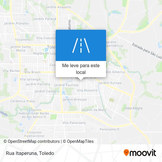 Rua Itaperuna mapa