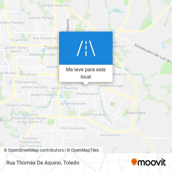 Rua Thomás De Aquino mapa