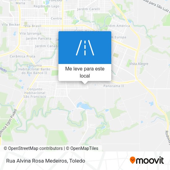 Rua Alvina Rosa Medeiros mapa