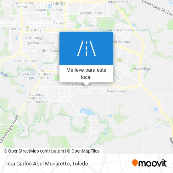 Rua Carlos Abel Munaretto mapa