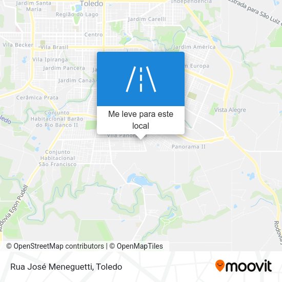 Rua José Meneguetti mapa