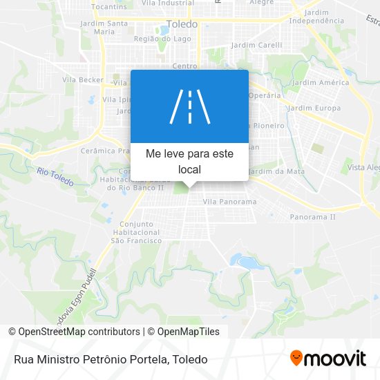 Rua Ministro Petrônio Portela mapa