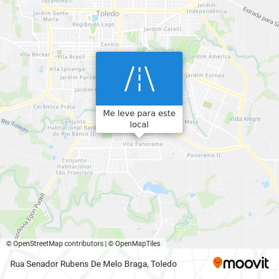 Rua Senador Rubens De Melo Braga mapa