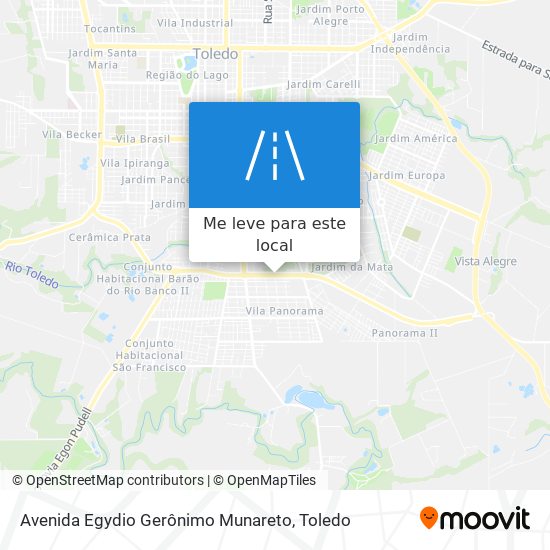 Avenida Egydio Gerônimo Munareto mapa