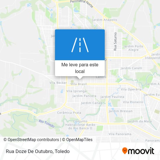 Rua Doze De Outubro mapa
