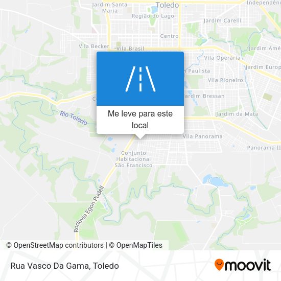 Rua Vasco Da Gama mapa