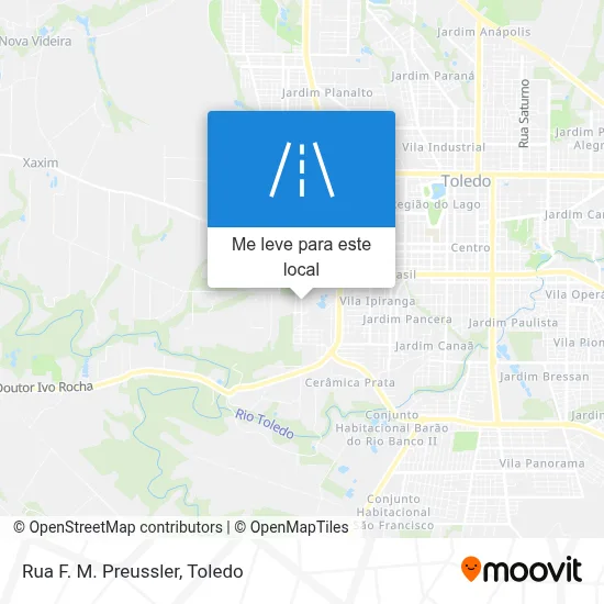 Rua F. M. Preussler mapa