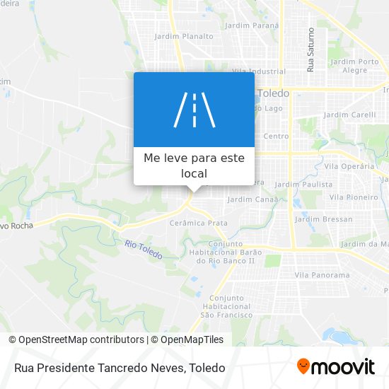 Rua Presidente Tancredo Neves mapa