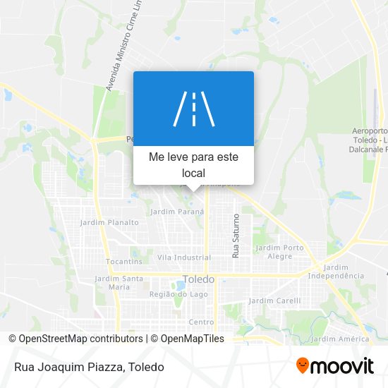 Rua Joaquim Piazza mapa