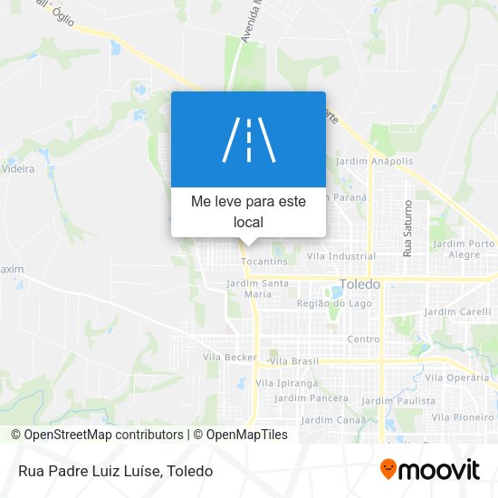 Rua Padre Luiz Luíse mapa