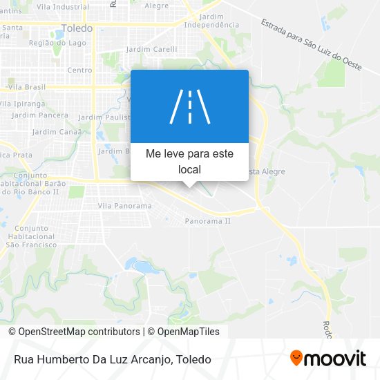 Rua Humberto Da Luz Arcanjo mapa