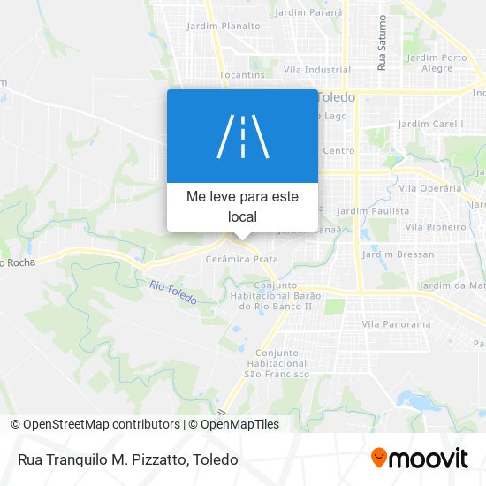 Rua Tranquilo M. Pizzatto mapa