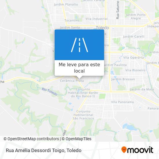 Rua Amélia Dessordi Toigo mapa