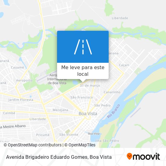 Avenida Brigadeiro Eduardo Gomes mapa