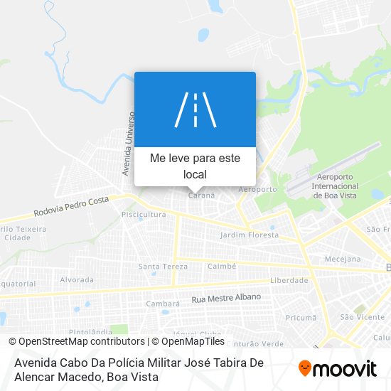 Avenida Cabo Da Polícia Militar José Tabira De Alencar Macedo mapa