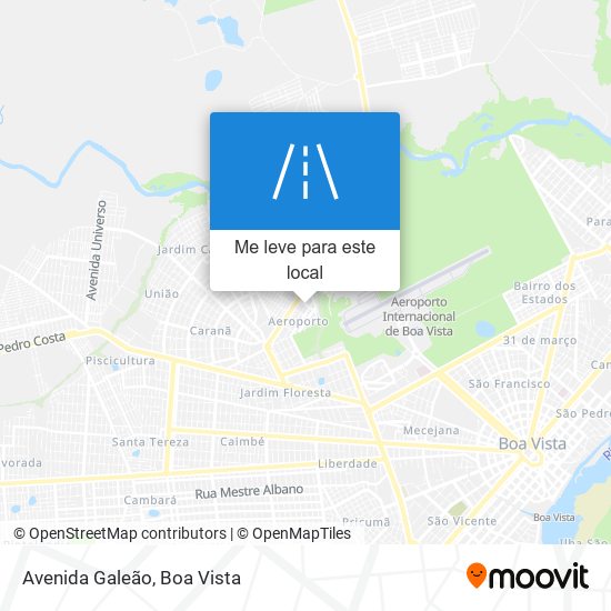 Avenida Galeão mapa