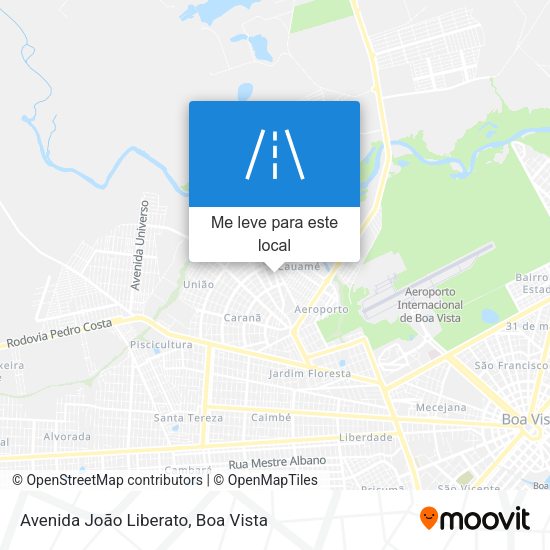 Avenida João Liberato mapa