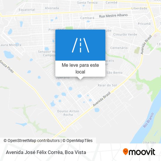Avenida José Félix Corrêa mapa