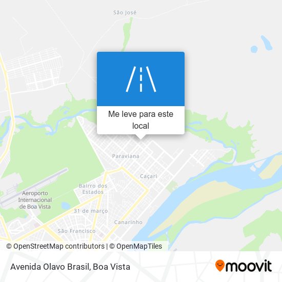 Avenida Olavo Brasil mapa