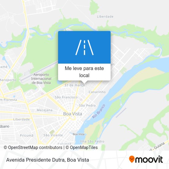 Avenida Presidente Dutra mapa
