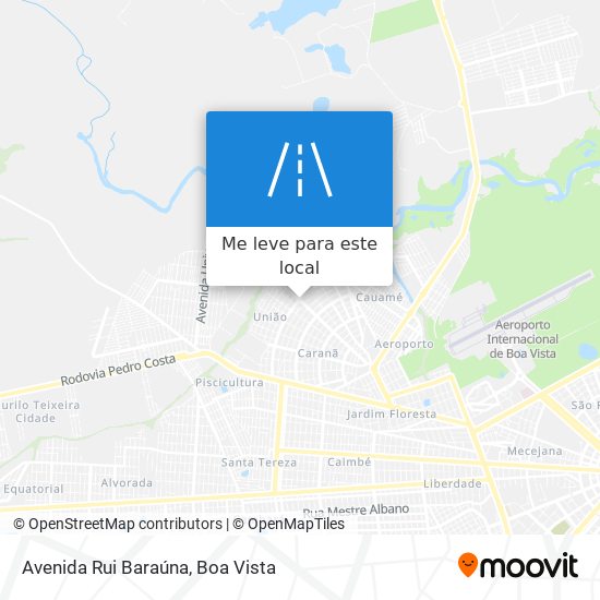 Avenida Rui Baraúna mapa