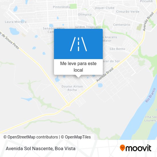 Avenida Sol Nascente mapa