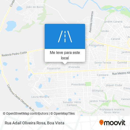 Rua Adail Oliveira Rosa mapa