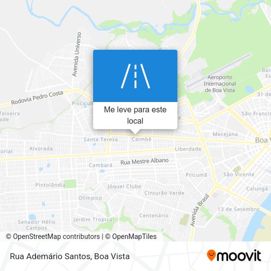 Rua Ademário Santos mapa