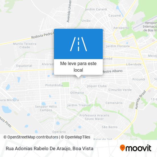 Rua Adonias Rabelo De Araújo mapa