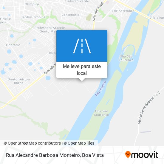 Rua Alexandre Barbosa Monteiro mapa