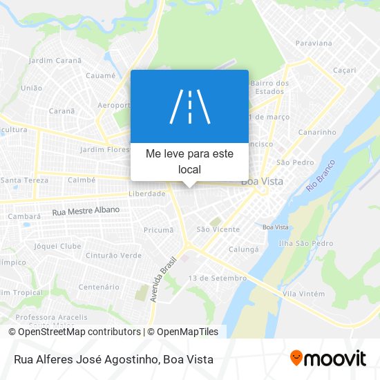 Rua Alferes José Agostinho mapa