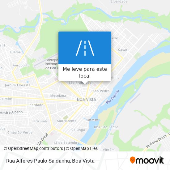 Rua Alferes Paulo Saldanha mapa