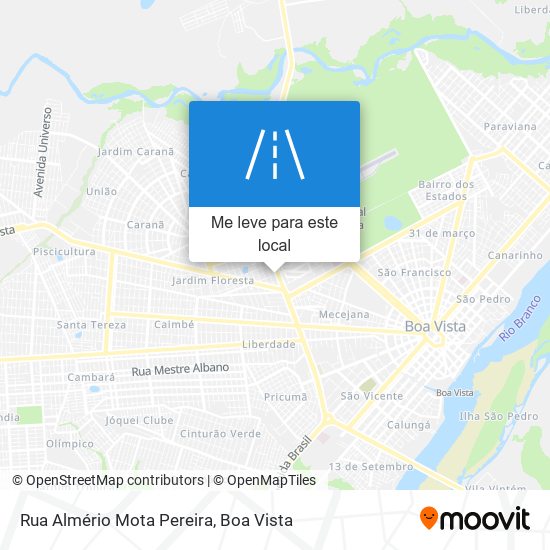 Rua Almério Mota Pereira mapa