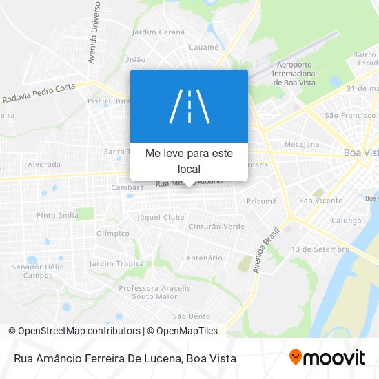 Rua Amâncio Ferreira De Lucena mapa