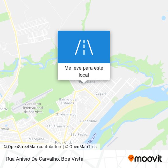 Rua Anísio De Carvalho mapa