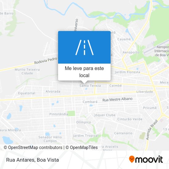 Rua Antares mapa