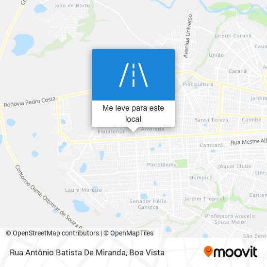 Rua Antônio Batista De Miranda mapa