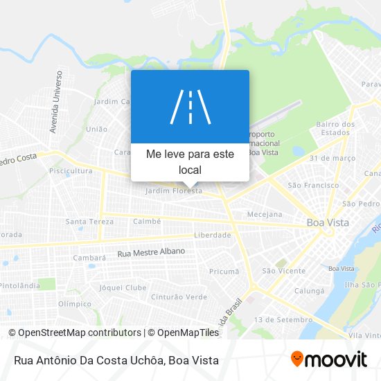 Rua Antônio Da Costa Uchôa mapa