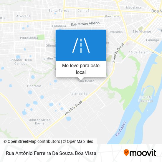 Rua Antônio Ferreira De Souza mapa