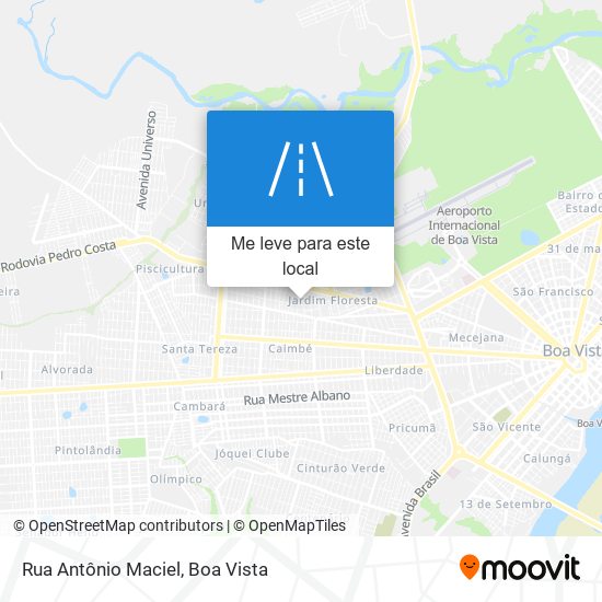 Rua Antônio Maciel mapa