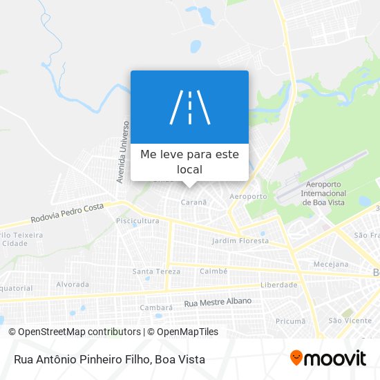 Rua Antônio Pinheiro Filho mapa