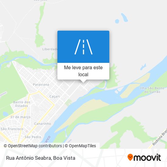 Rua Antônio Seabra mapa