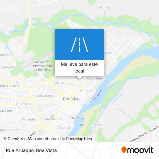 Rua Aruaque mapa