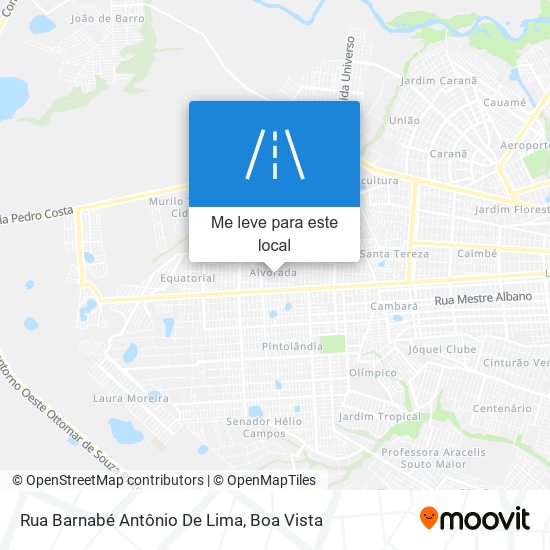 Rua Barnabé Antônio De Lima mapa