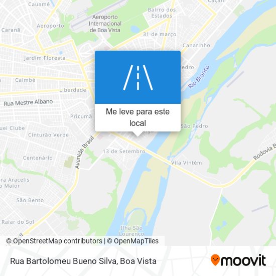 Rua Bartolomeu Bueno Silva mapa