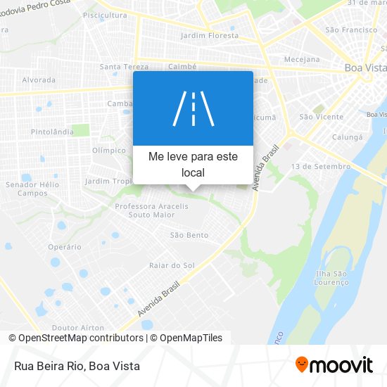 Rua Beira Rio mapa