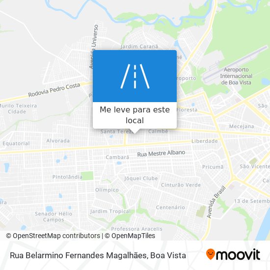 Rua Belarmino Fernandes Magalhães mapa